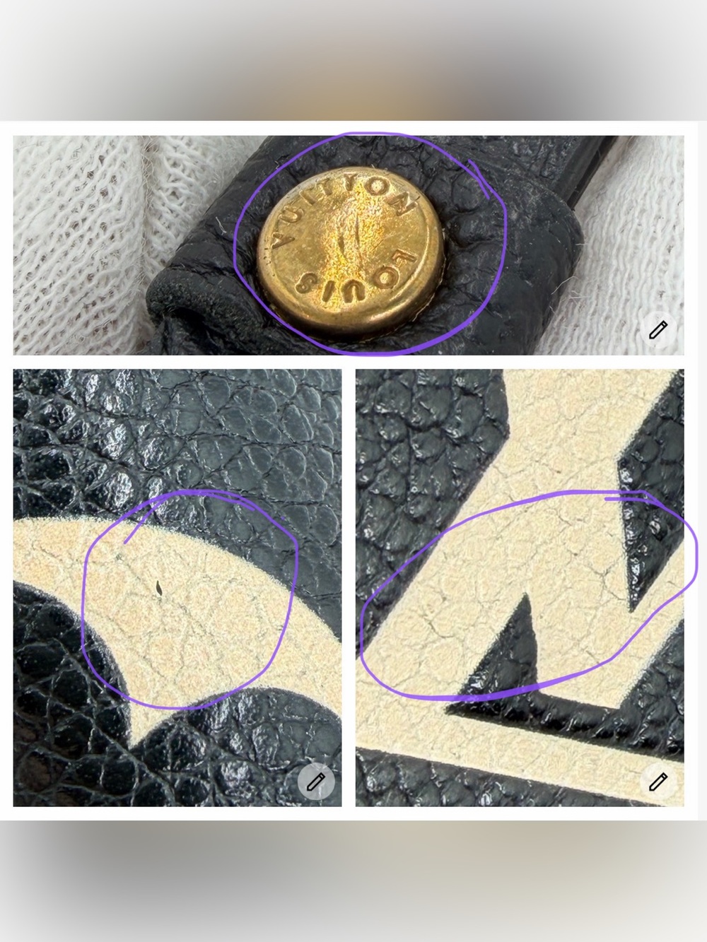 Louis Vuitton Black & Cream Monogram Zip-Around Wallet - Picture 13 of 13